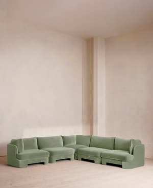 Odell Modular Sofa - Corner Sofa - Velvet - Seafoam - UK - Listing Image