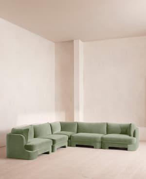 Odell Modular Sofa - Corner Sofa - Velvet - Seafoam - UK - Hover Image