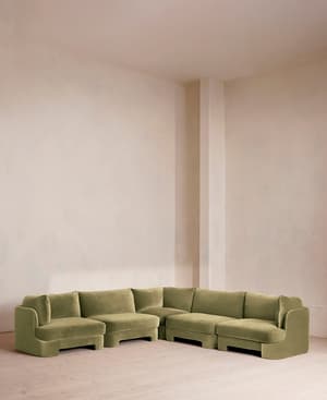 Odell Deeper Sit Sectional Sofa - Corner Sofa - Velvet Lichen US - Listing Image