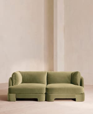 Odell Deeper Sit Modular Sofa - Three Seater - Velvet Lichen UK - Listing Image