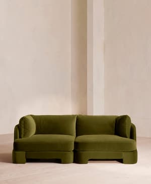 Odell Modular Sofa - Three Seater - Velvet - Olive - Listing Image