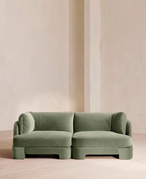 Odell Modular Sofa - Three Seater - Velvet - Seafoam - UK - Listing Image