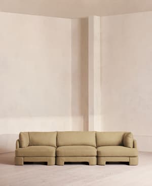 Odell Modular Sofa - Four Seater - Linen - Wheat - Listing Image