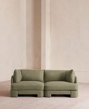 Odell Modular Sofa - Three Seater - Linen - Sage - Listing Image