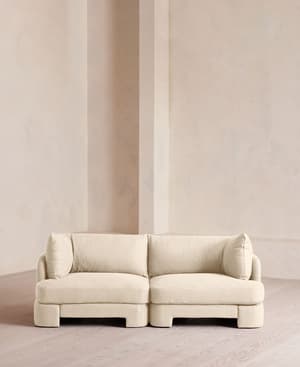 Odell Sectional Sofa - Three Seater - Linen - Bisque - US - Listing Image