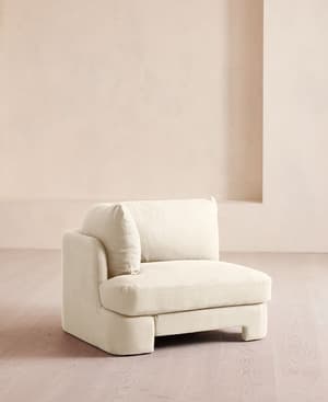 Odell Sectional Sofa - Left Arm Module - Linen - Bisque - US - Hover Image