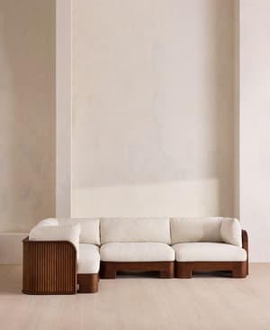 Odell Outdoor L-Shape Sofa - Off White - US - Hover Image
