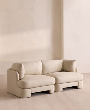 Odell Modular Sofa - Three Seater - Textured Linen - Hover Image