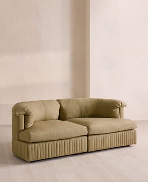 Oona Modular Sofa - Three Seater - Linen - Wheat - UK - Hover Image