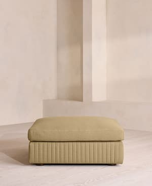 Oona Ottoman - Linen - Wheat - UK - Hover Image