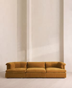 Oona Modular Sofa - Four Seater - Velvet Mustard UK - Listing Image
