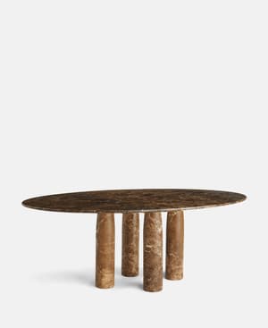 Ilario Dining Table - Dark Emperador Marble - Listing Image