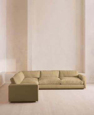 Mossley Corner Sofa - Linen - Wheat - US - Listing Image