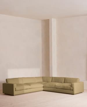Mossley Corner Sofa - Linen - Wheat - US - Hover Image