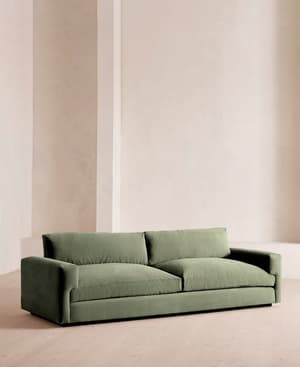 Mossley Four Seater Sofa - Velvet - Seafoam - US - Listing Image