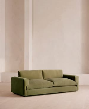 Mossley Three Seater Sofa - Velvet - Lichen - US - Listing Image