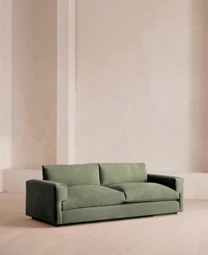Mossley Three Seater Sofa - Velvet - Seafoam - UK - Listing Image