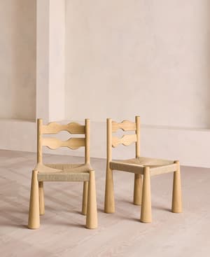 Pair of Manuel Dining Chairs - Light Oak - US - Listing Image