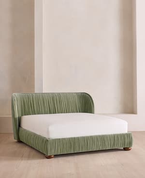 Blair Bed - King - Velvet - Seafoam - UK - Listing Image