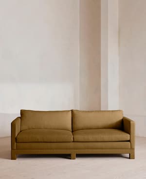 Ashford Three Seater Sofa - Linen - Ochre - US - Listing Image