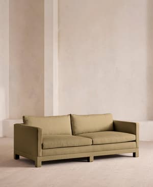 Ashford Three Seater Sofa - Linen - Wheat - Hover Image