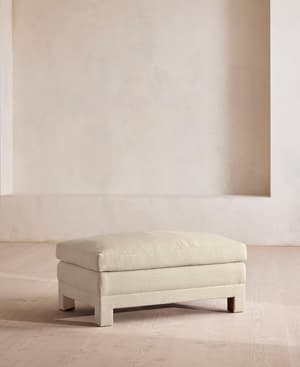 Ashford Ottoman - Linen - Bisque - Listing Image