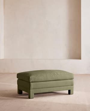 Ashford Ottoman - Linen - Sage - Listing Image