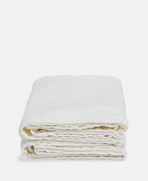 Luna Linen Oxford Pillowcase - King - White - Set of Two - Hover Image