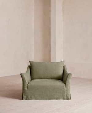 Roma Loveseat - Linen - Sage - Hover Image
