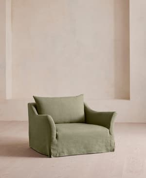 Roma Loveseat - Linen - Sage - US - Listing Image