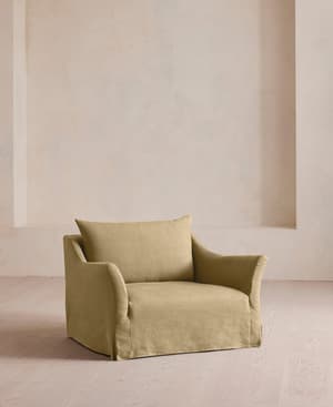 Roma Loveseat - Linen - Wheat - US - Listing Image