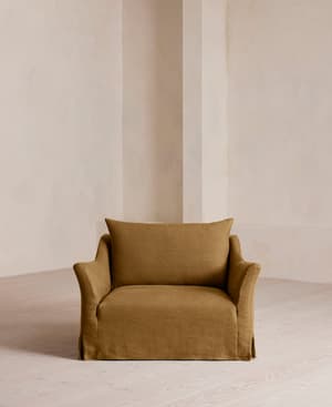 Roma Loveseat - Linen - Ochre - US - Hover Image