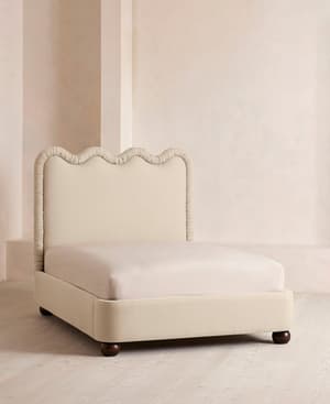 Tristan Bed - King - Linen - Bisque - Listing Image