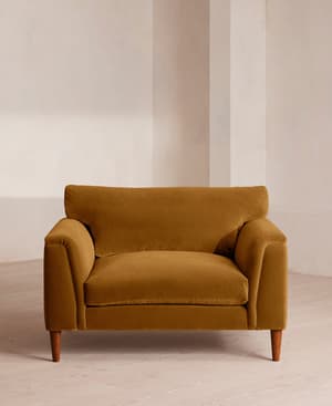 Reya Loveseat - Velvet - Mustard - US - Hover Image