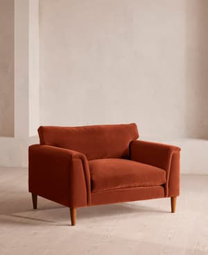 Reya Loveseat Velvet - Rust - Listing Image