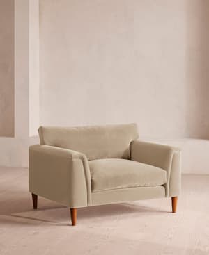 Reya Loveseat - Velvet - Oyster - UK - Listing Image