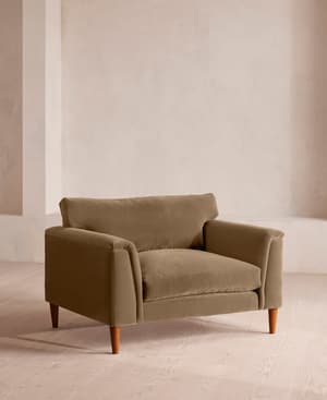 Reya Loveseat - Velvet - Truffle - UK - Listing Image