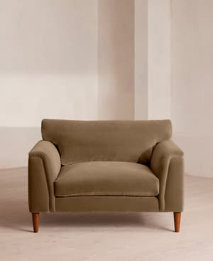 Reya Loveseat - Velvet - Truffle - US - Hover Image