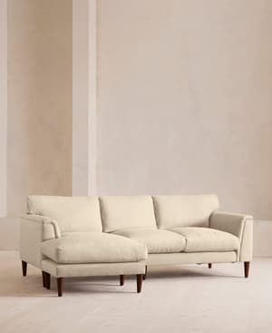Reya Chaise-end Sofa - Linen - Bisque - US - Hover Image