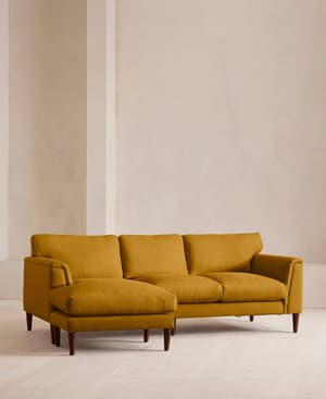 Reya Chaise-End Sofa - Linen - Turmeric - US - Hover Image