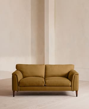 Reya Two Seater Sofa - Linen - Ochre - US - Listing Image