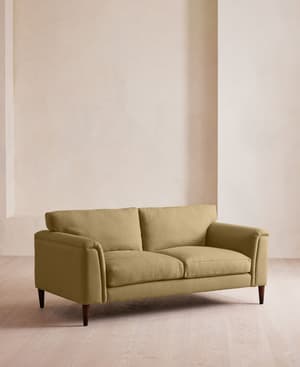 Reya Two Seater Sofa - Linen - Wheat - Hover Image