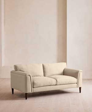 Reya Two Seater Sofa - Linen - Bisque - US - Hover Image