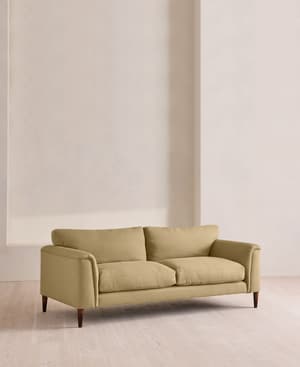 Reya Three Seater Sofa - Linen - Wheat - Hover Image