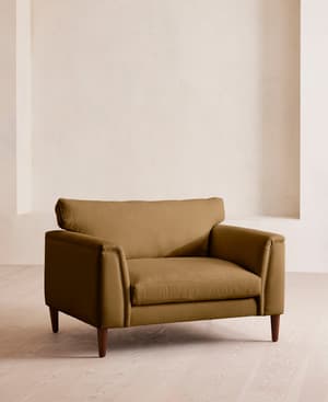 Reya Loveseat - Linen - Ochre - US - Listing Image