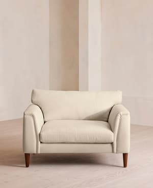 Reya Loveseat - Linen - Bisque - Hover Image
