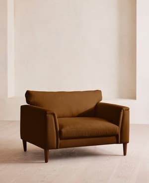 Reya Loveseat - Linen - Terracotta - US - Listing Image