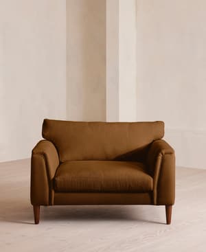 Reya Loveseat - Linen - Terracotta - US - Hover Image