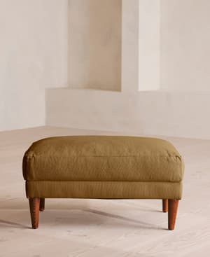 Reya Ottoman - Linen - Ochre - US - Hover Image