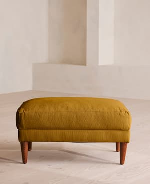 Reya Ottoman - Linen - Turmeric - US - Hover Image